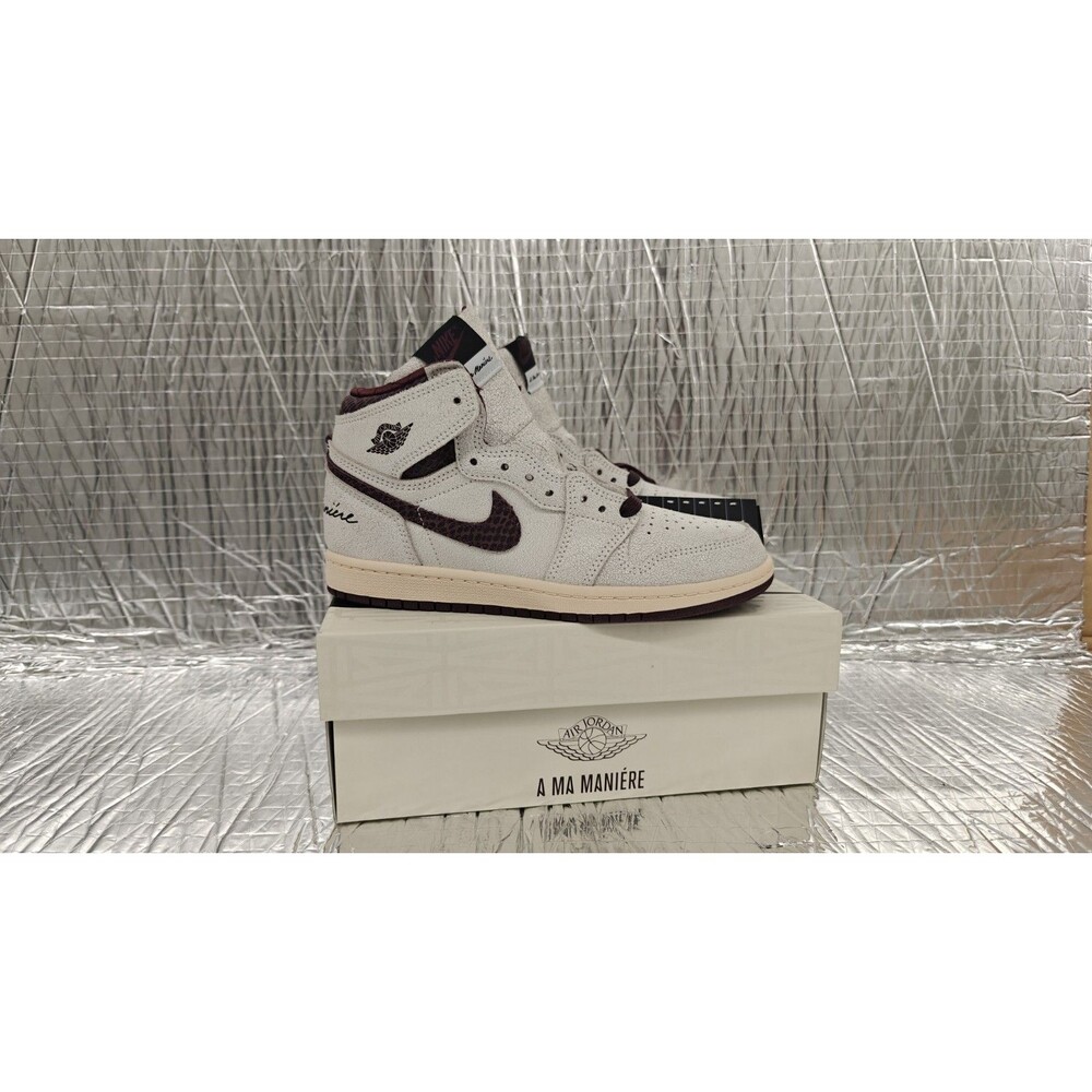 A Ma Maniere Jordan 1 High OG SP AMM Sail Burgundy DO7099-100, Sz-3Y(PS)